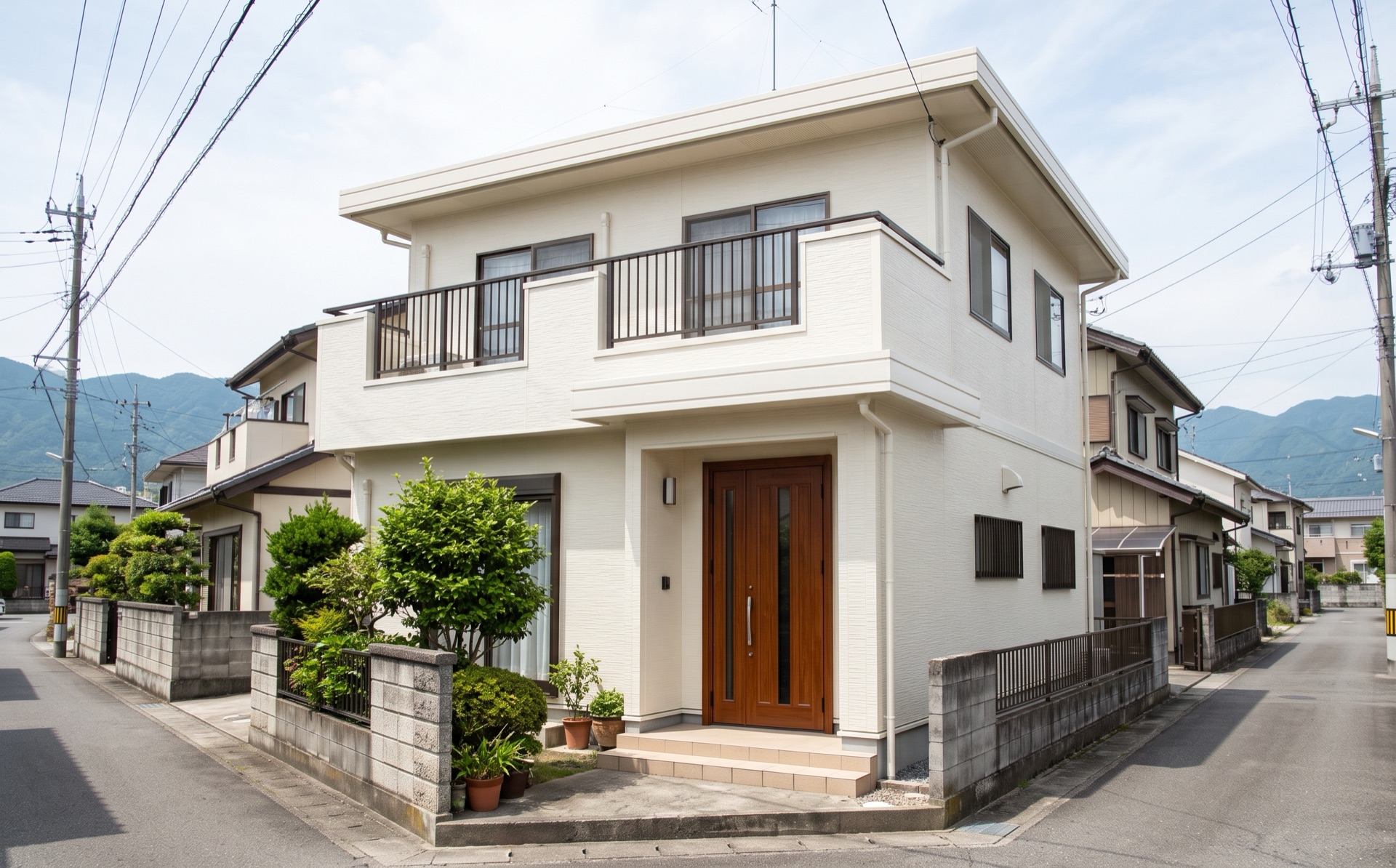 塗り替えを終えた住宅の外壁